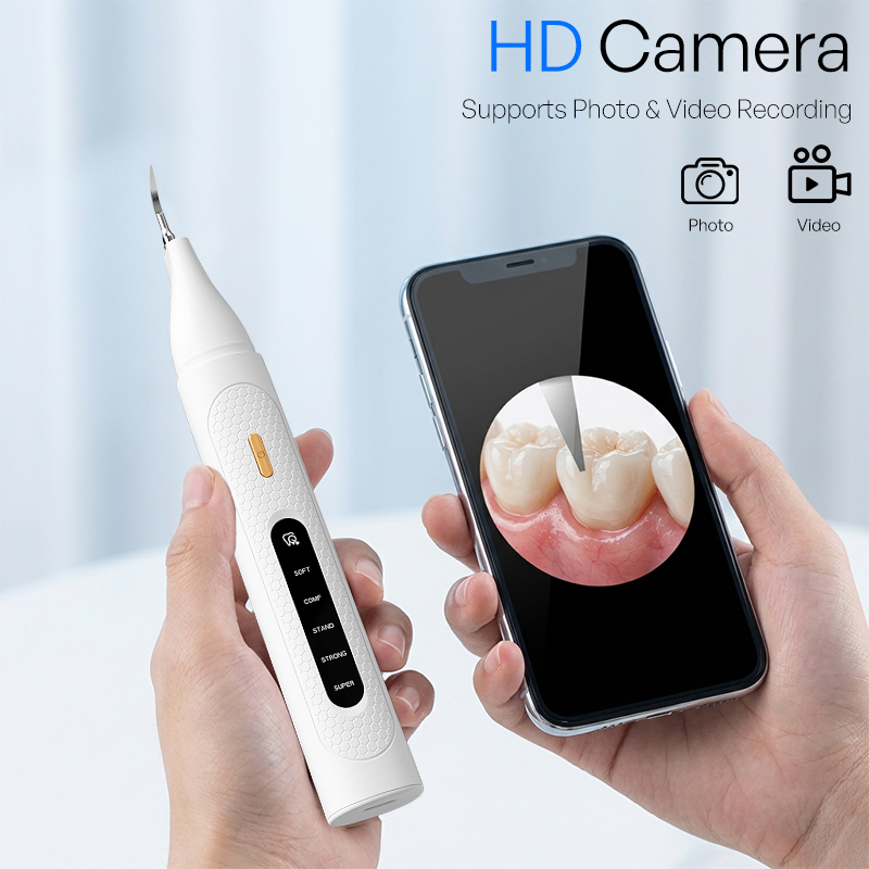 Teeth Whitening Mouthwash - Visual Ultrasonic Teeth Cleaner with Camera